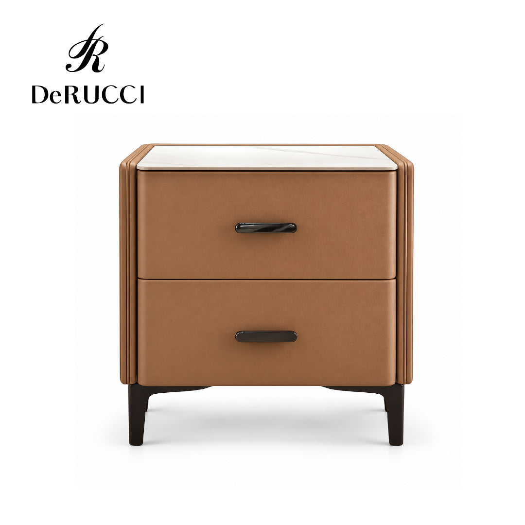 DeRUCCI Chocolate Bedside Table