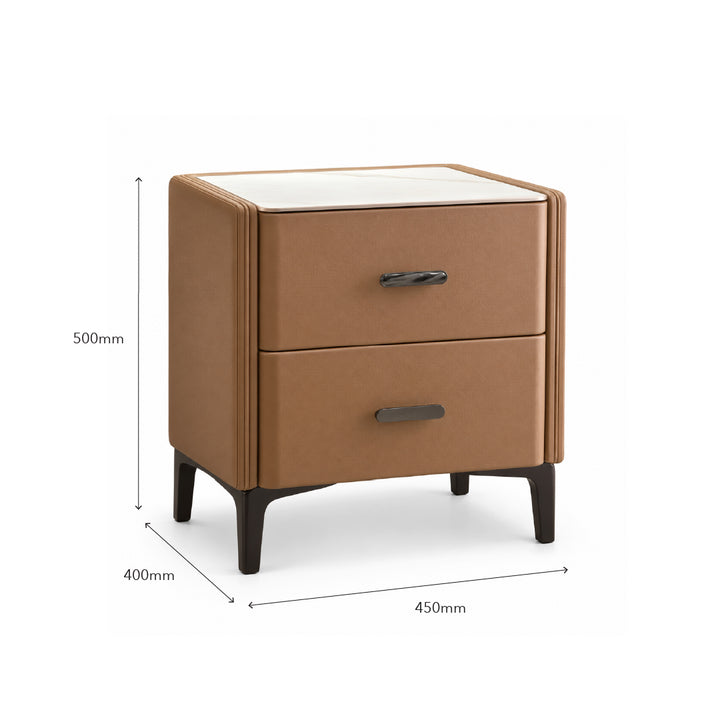 DeRUCCI Chocolate Bedside Table