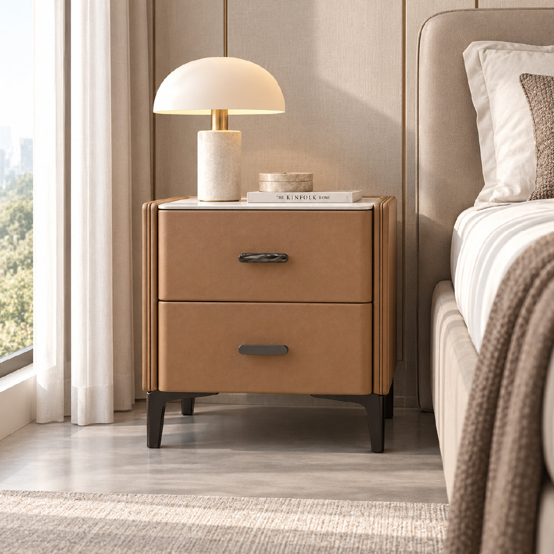 DeRUCCI Chocolate Bedside Table
