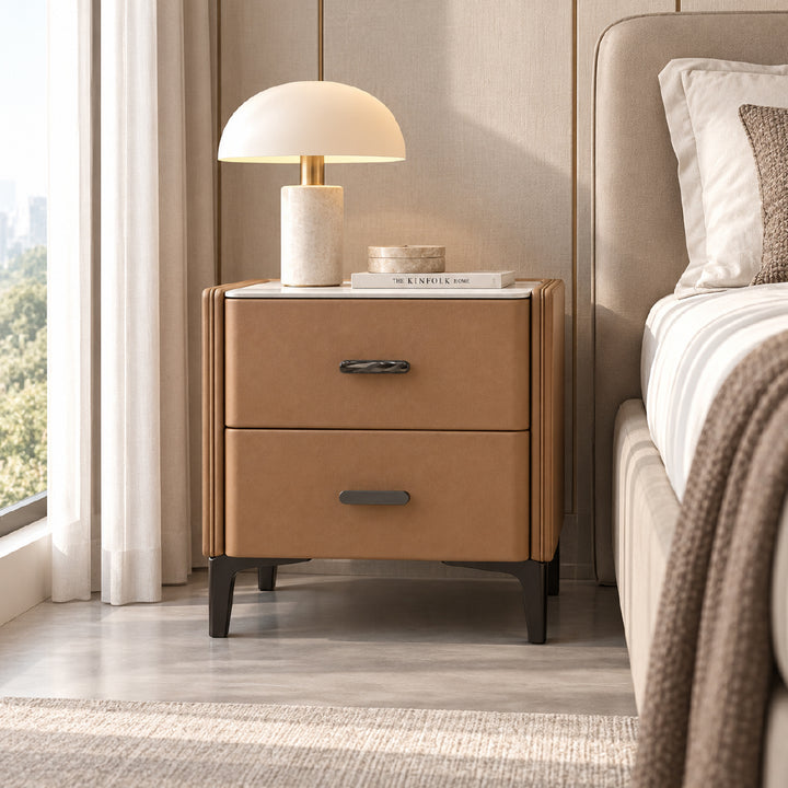 DeRUCCI Chocolate Bedside Table