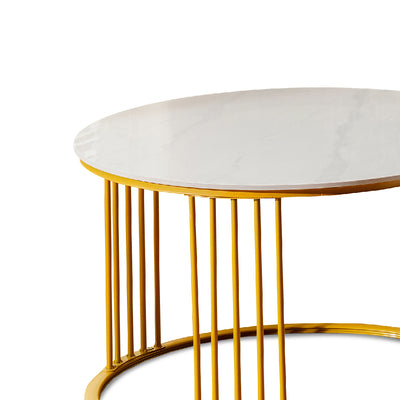 DILLEY Ceramic Coffee Table Set Gold