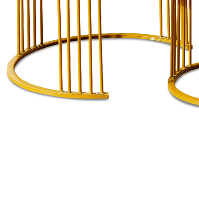 DILLEY Ceramic Coffee Table Set Gold