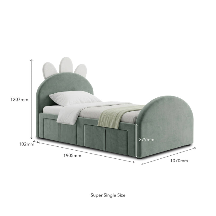 DINOREX 2 Drawer Bed