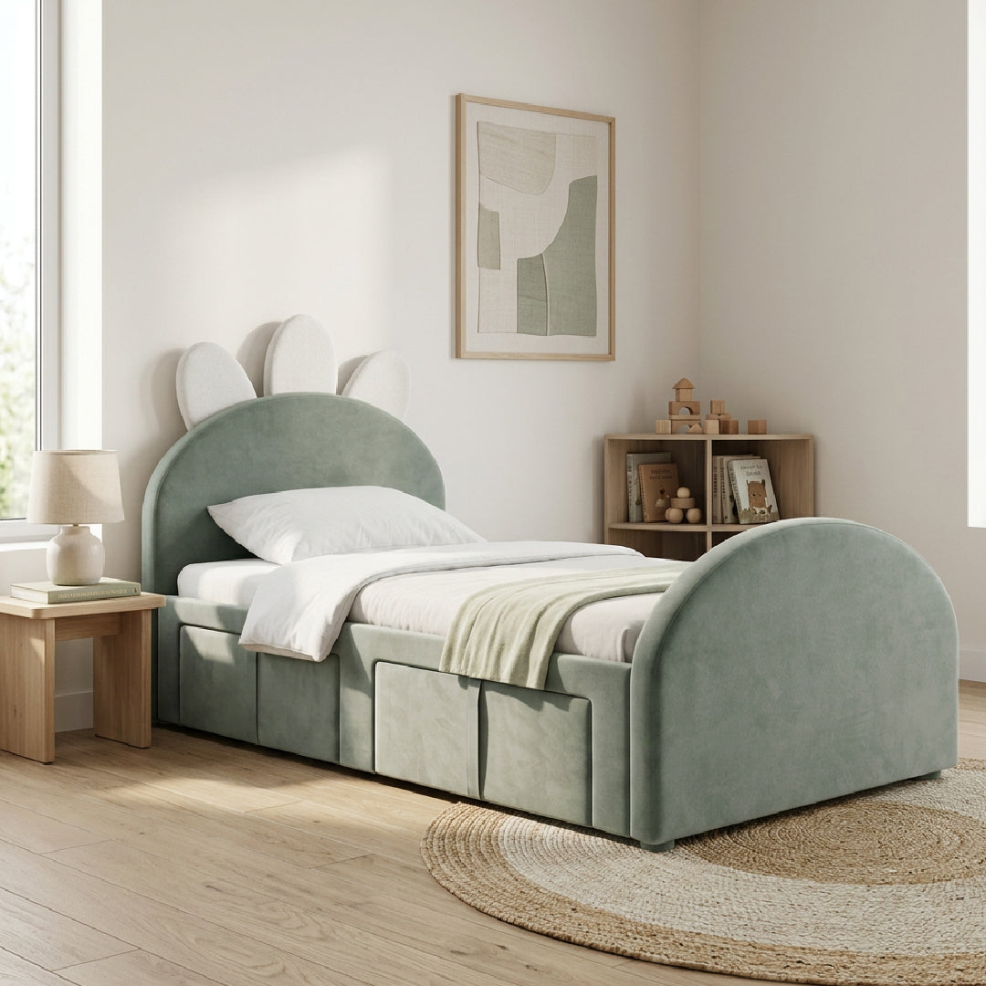 DINOREX 2 Drawer Bed