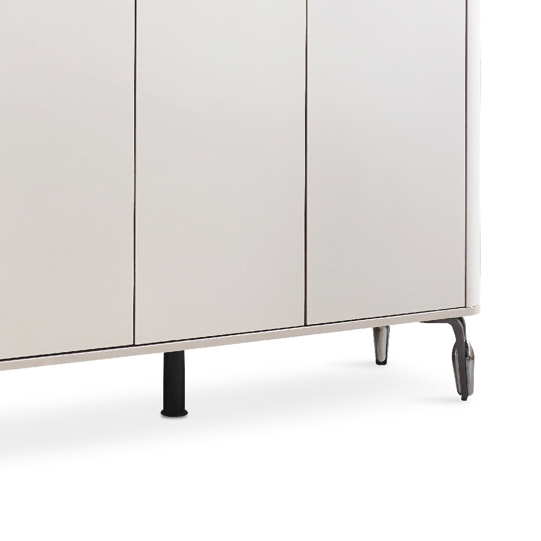 DIVA Tempered Glass 3 Door Shoe Cabinet