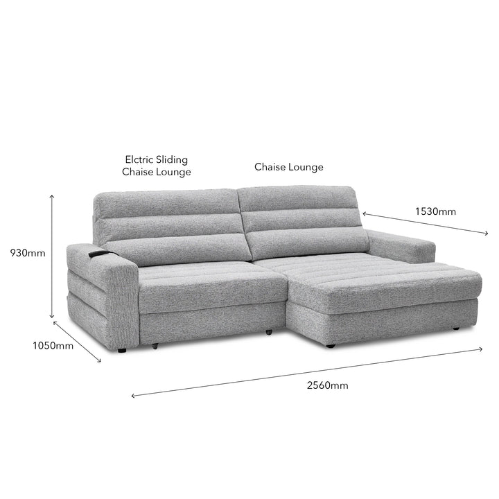 DREY L-Shape Power Slide Out Sofa