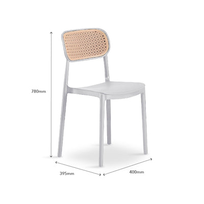 EANNA Cafe Chair White