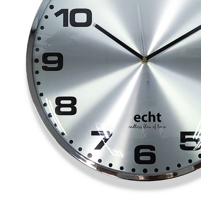 ECHT 16" Aluminium Dial Silent Metal Wall Clock