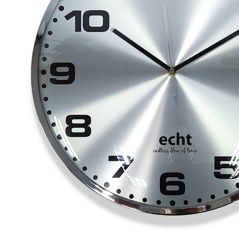 ECHT 16" Aluminium Dial Silent Metal Wall Clock