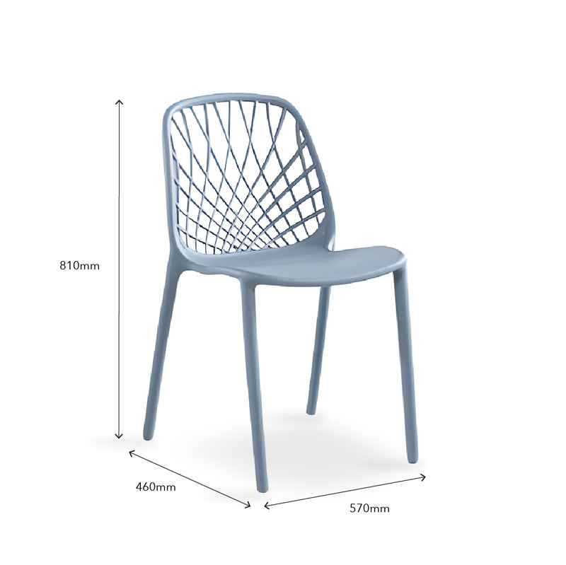 EDA Cafe Chair Light Grey