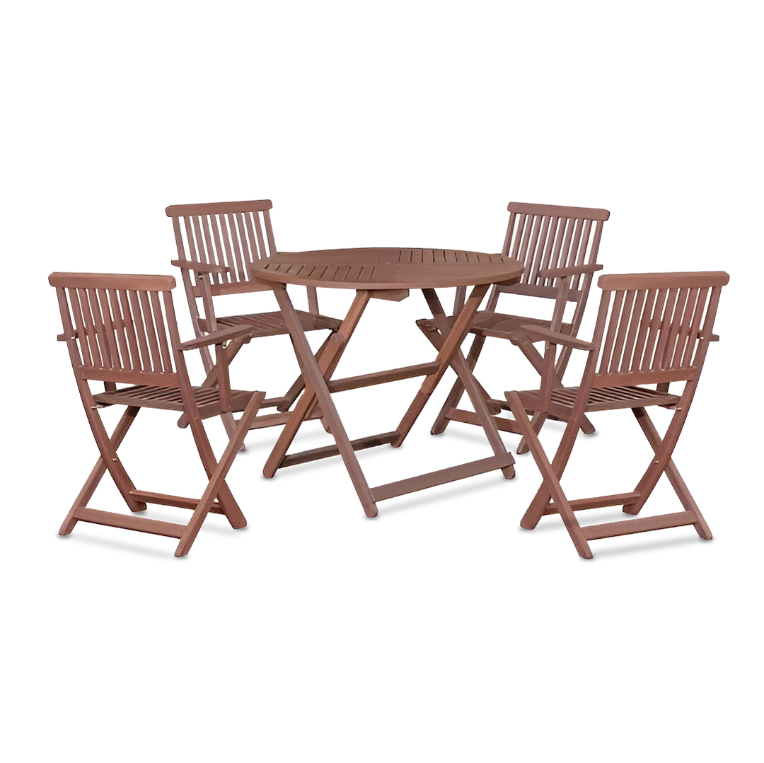 EDEN II Garden Set with Foldable Arm Chair