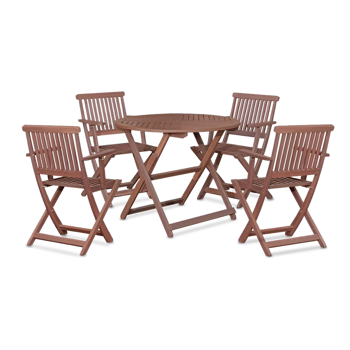 EDEN II Garden Set with Foldable Arm Chair