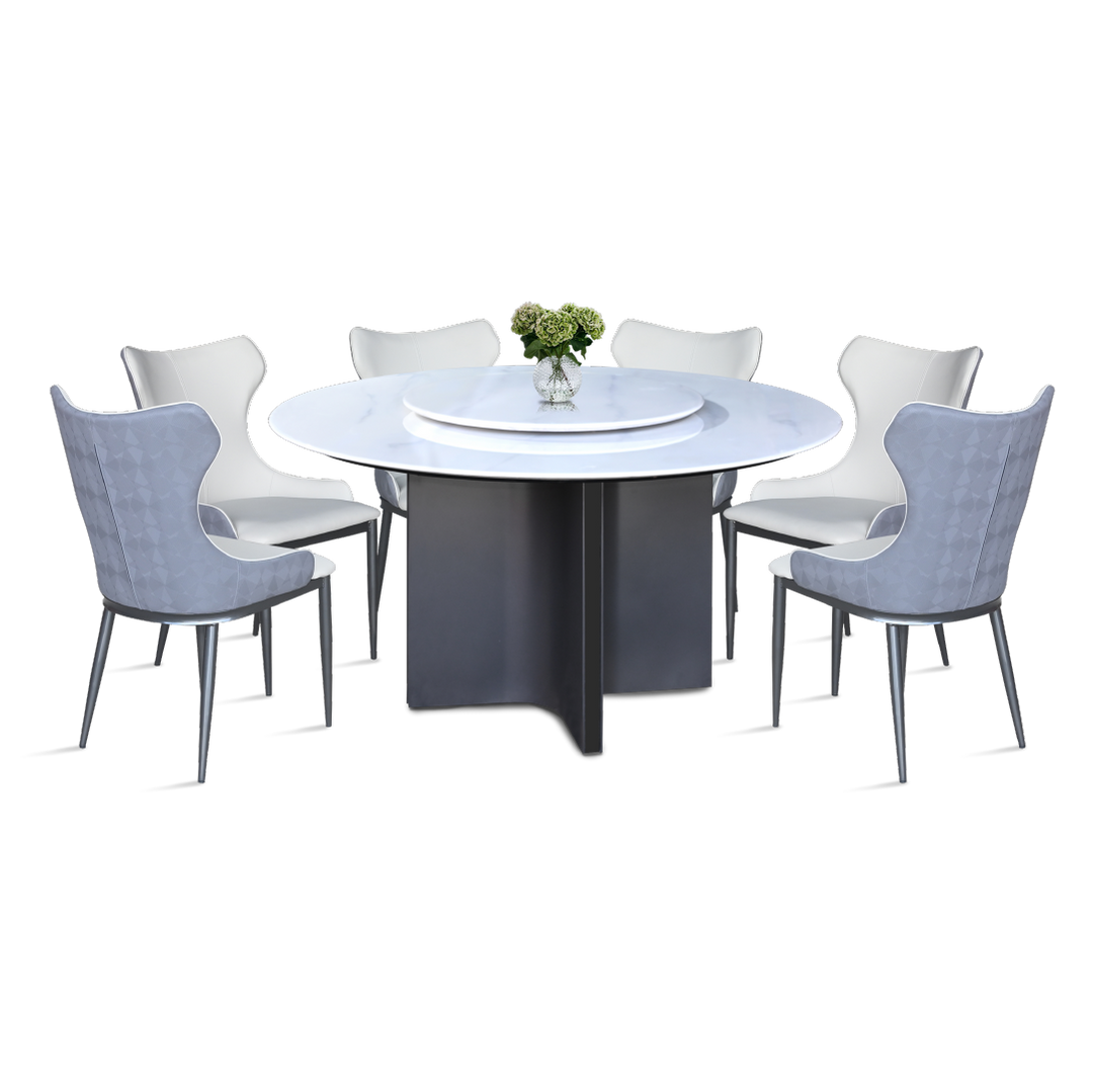 EIRIAN Crystal Marble Dining Table