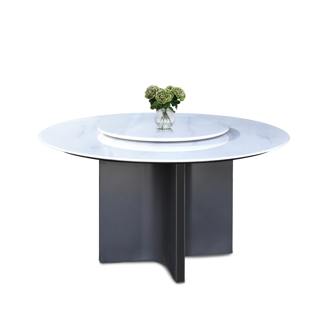 EIRIAN II Crystal Marble Dining Set