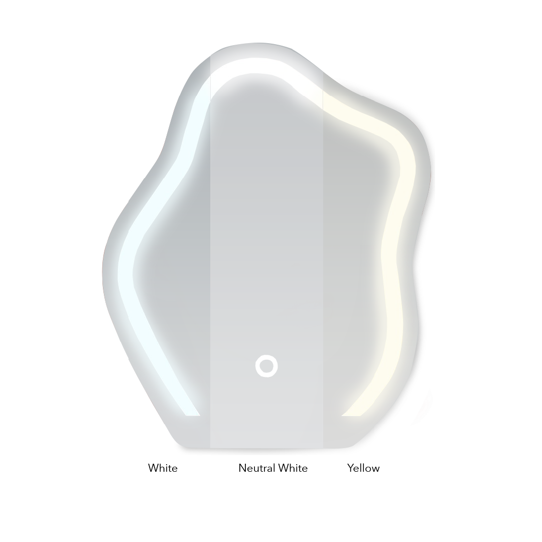 DAIENE LED Mirror Dresser with Chair
