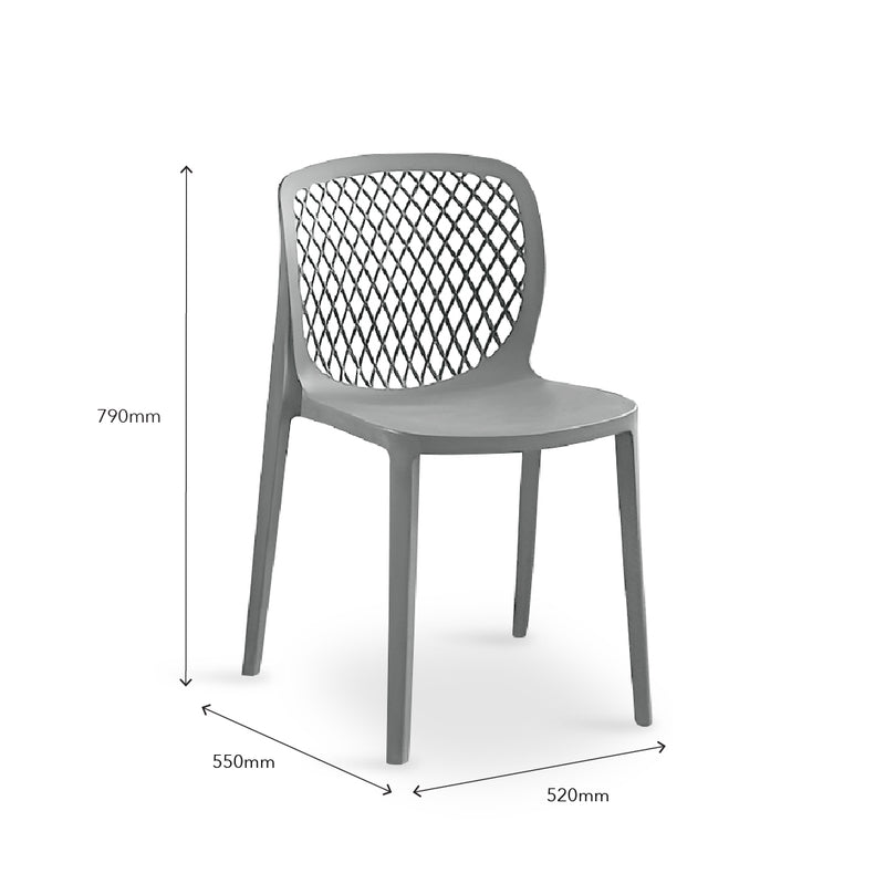 ELS Cafe Chair Light Grey