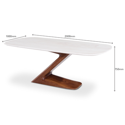 EQUILI Natural Marble Dining Table