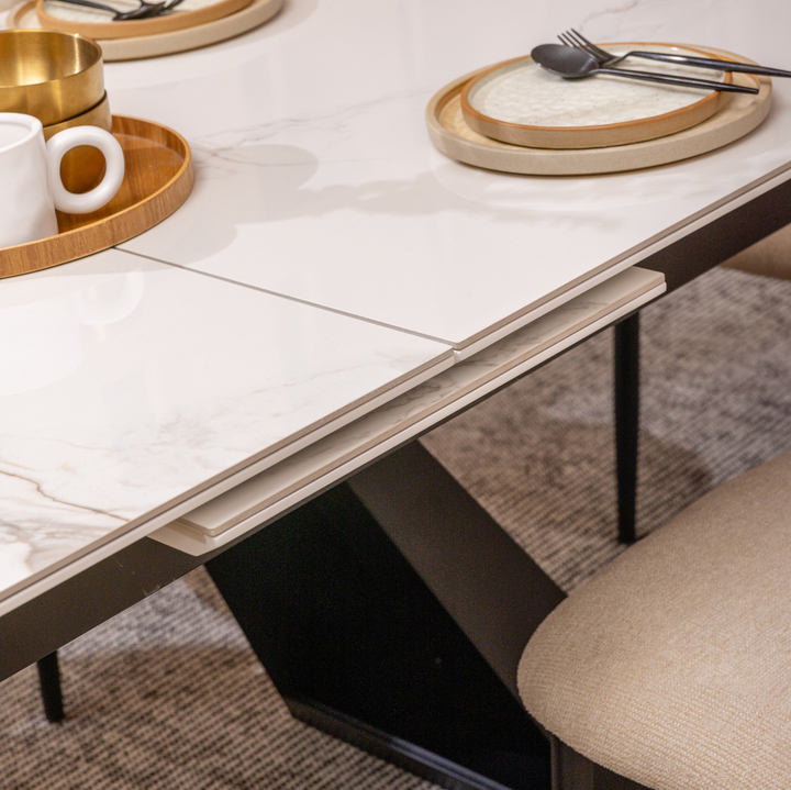 ETHAN Extendable Dining Set Grey