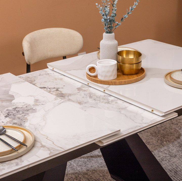 ETHAN Extendable Dining Set Grey