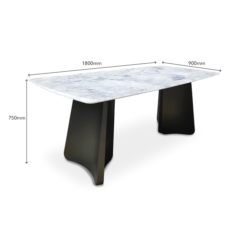 EUCLID Crystal Marble Dining Table