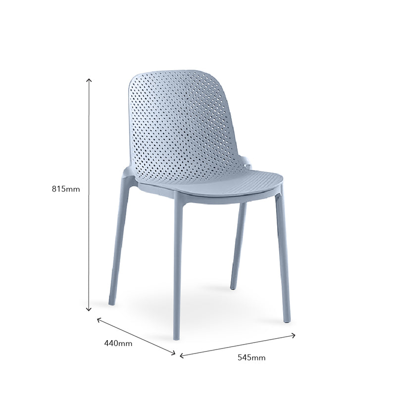 EVA Cafe Chair Light Grey