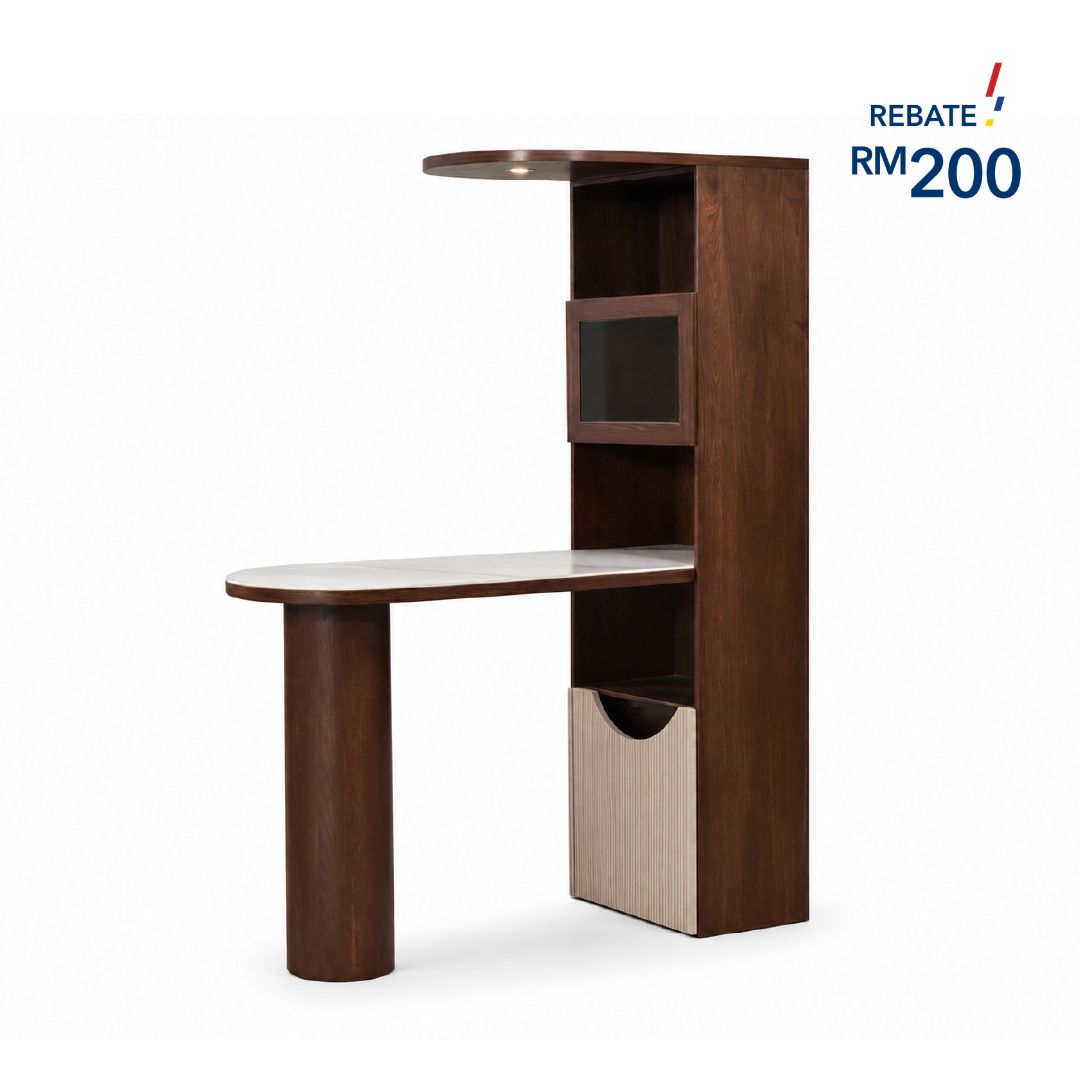 EAN Bar Counter with Storage Cabinet