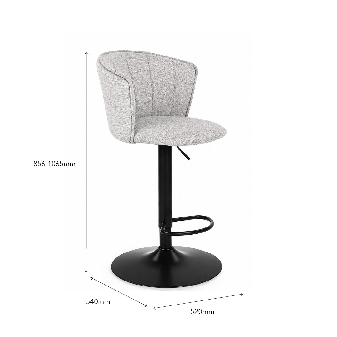 EANNES Bar Chair Light Grey