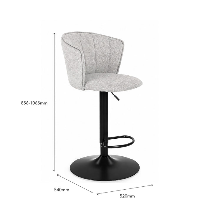 EANNES Bar Chair Light Grey