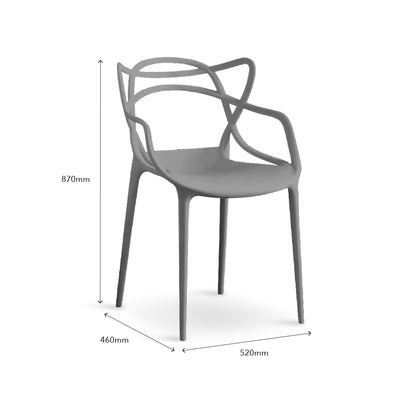 EARL Cafe Chair Light Grey