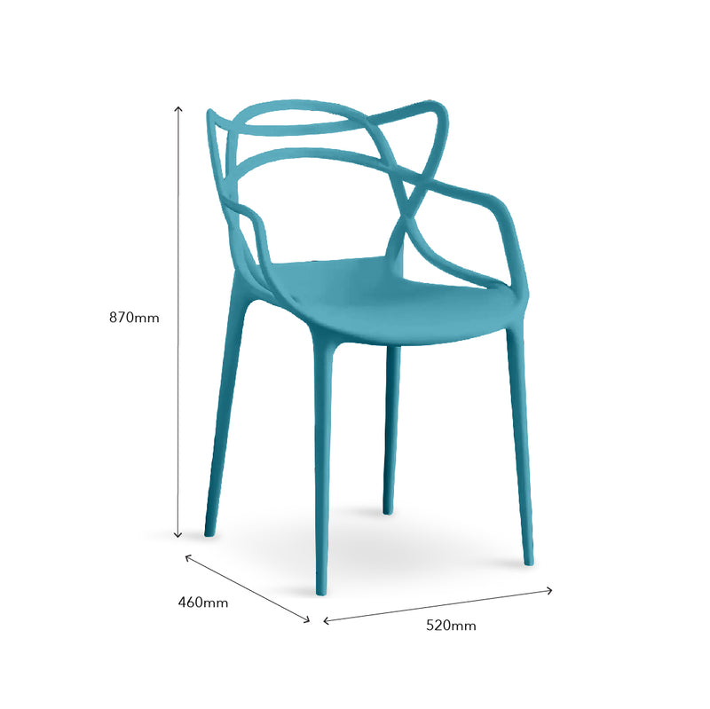 EARL Cafe Chair Turquoise