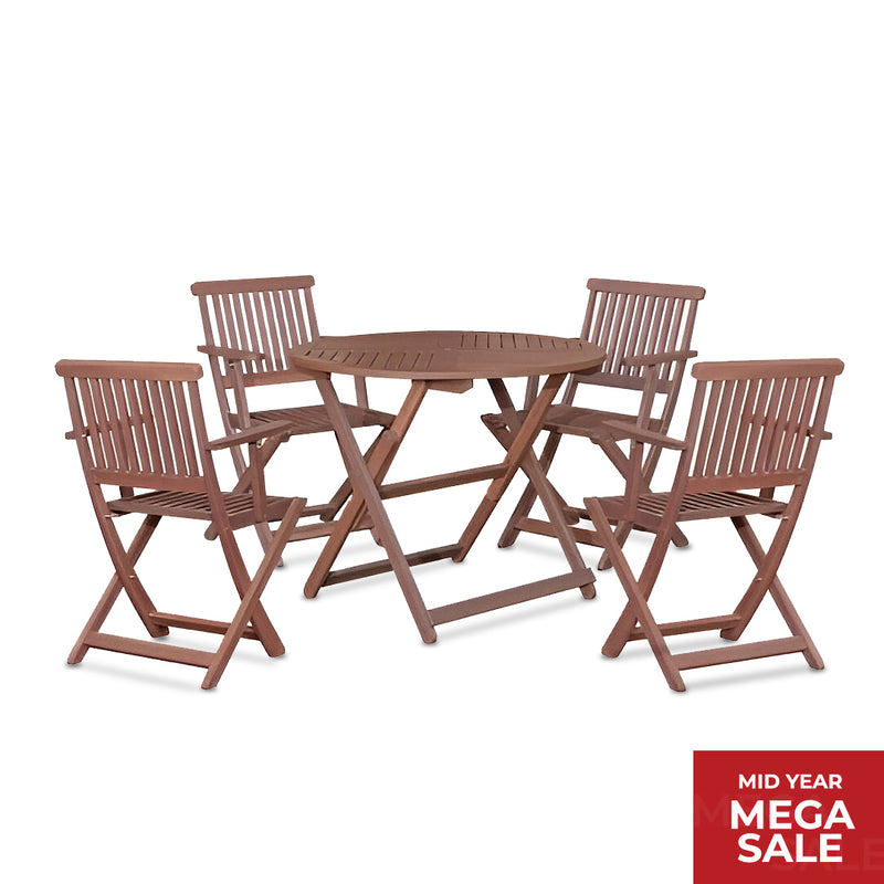 EDEN II Garden Set with Foldable Arm Chair