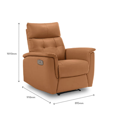 EDNA Power Recliner Tangerine