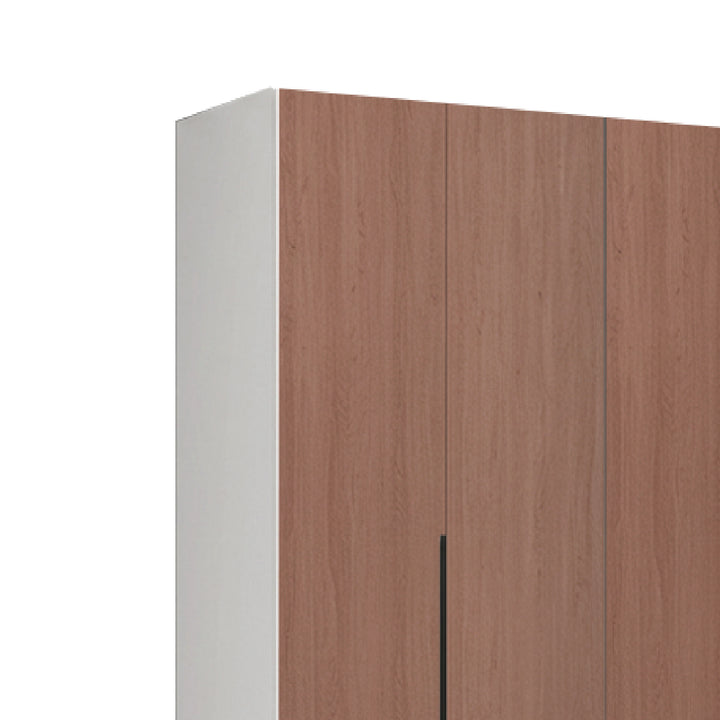 EDOX Dark Teak Wood 4 Door Wardrobe