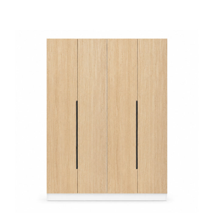 EDOX II Teak Wood 4 Door Wardrobe