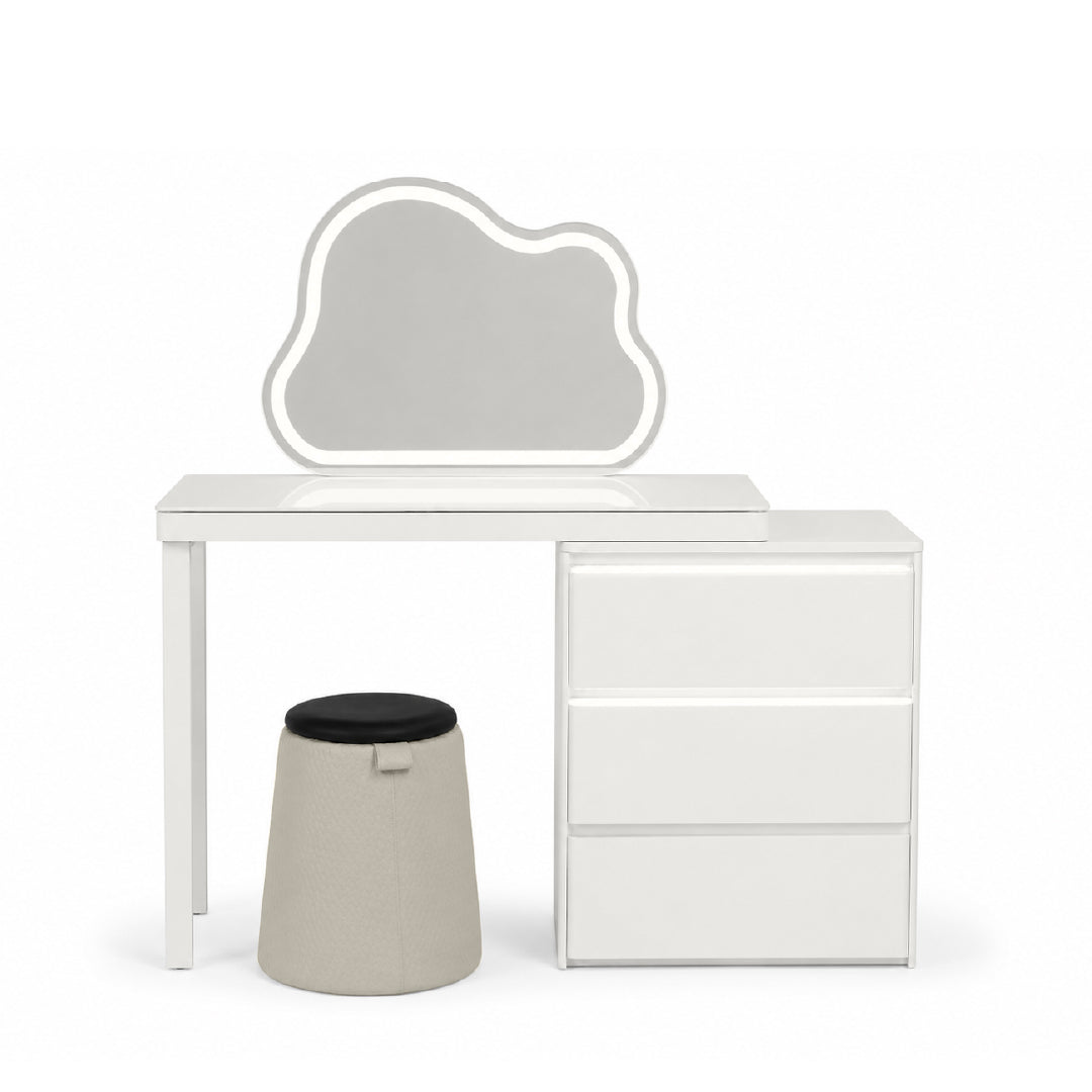 EFLORA Sensor LED Extendable Dresser with Stool