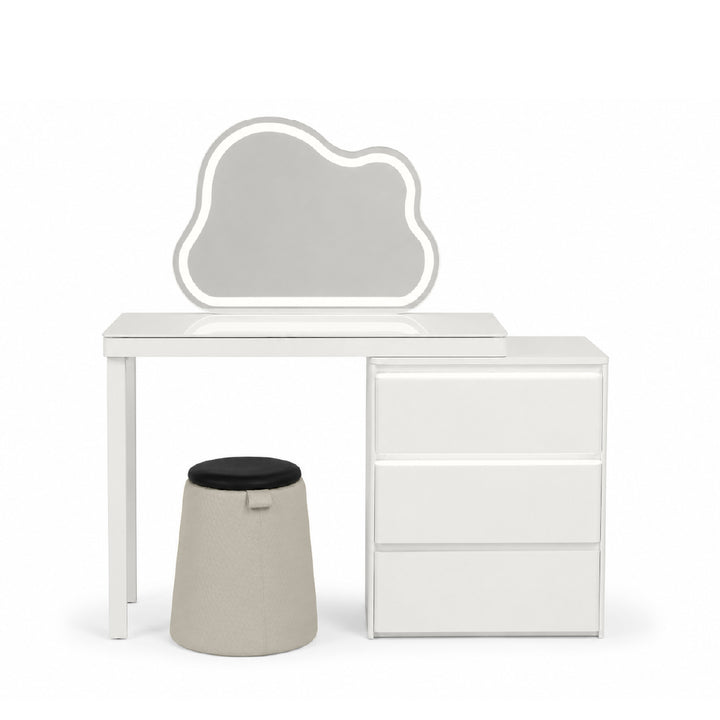 EFLORA Sensor LED Extendable Dresser with Stool