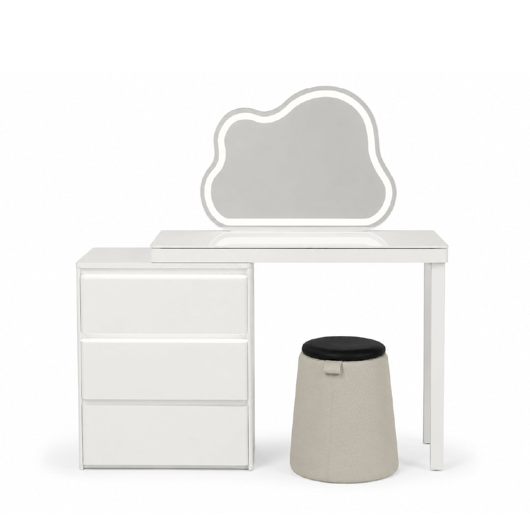 EFLORA Sensor LED Extendable Dresser with Stool