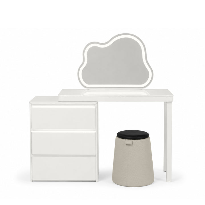 EFLORA Sensor LED Extendable Dresser with Stool