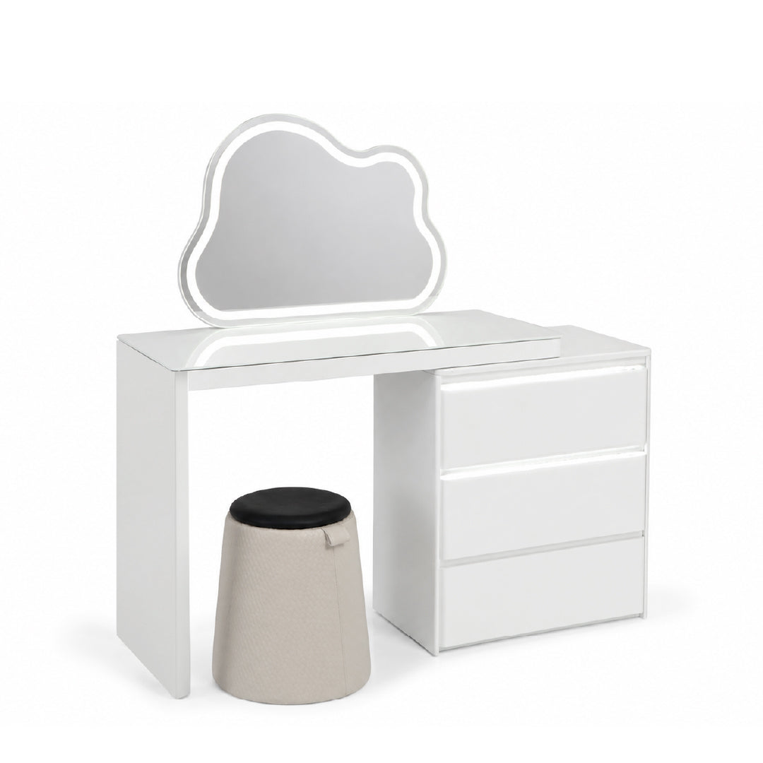 EFLORA Sensor LED Extendable Dresser with Stool
