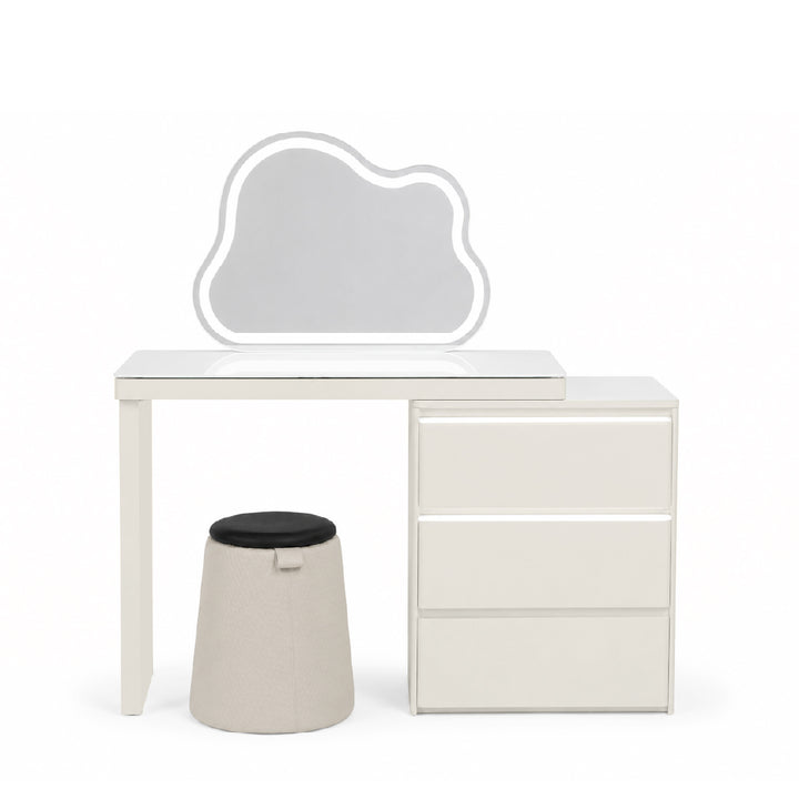 EFLORA Sensor LED Extendable Dresser with Stool