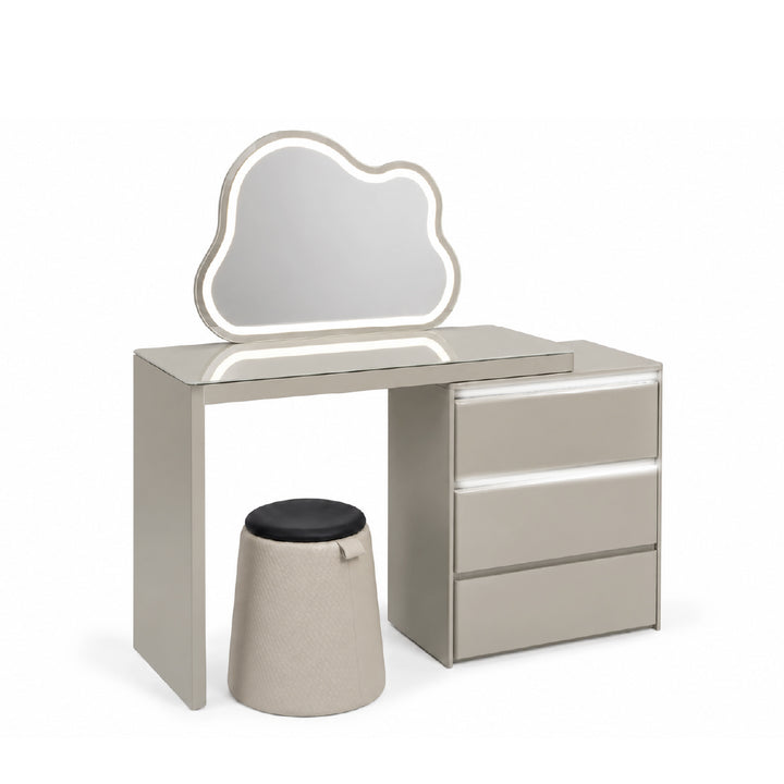 EFLORA Sensor LED Extendable Dresser with Stool