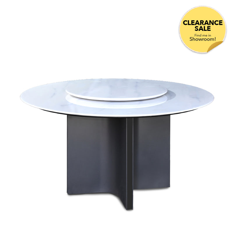 EIRIAN Crystal Marble Dining Table