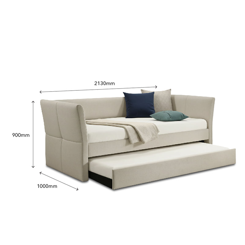 ELLAND Single Pull Out Daybed Cream