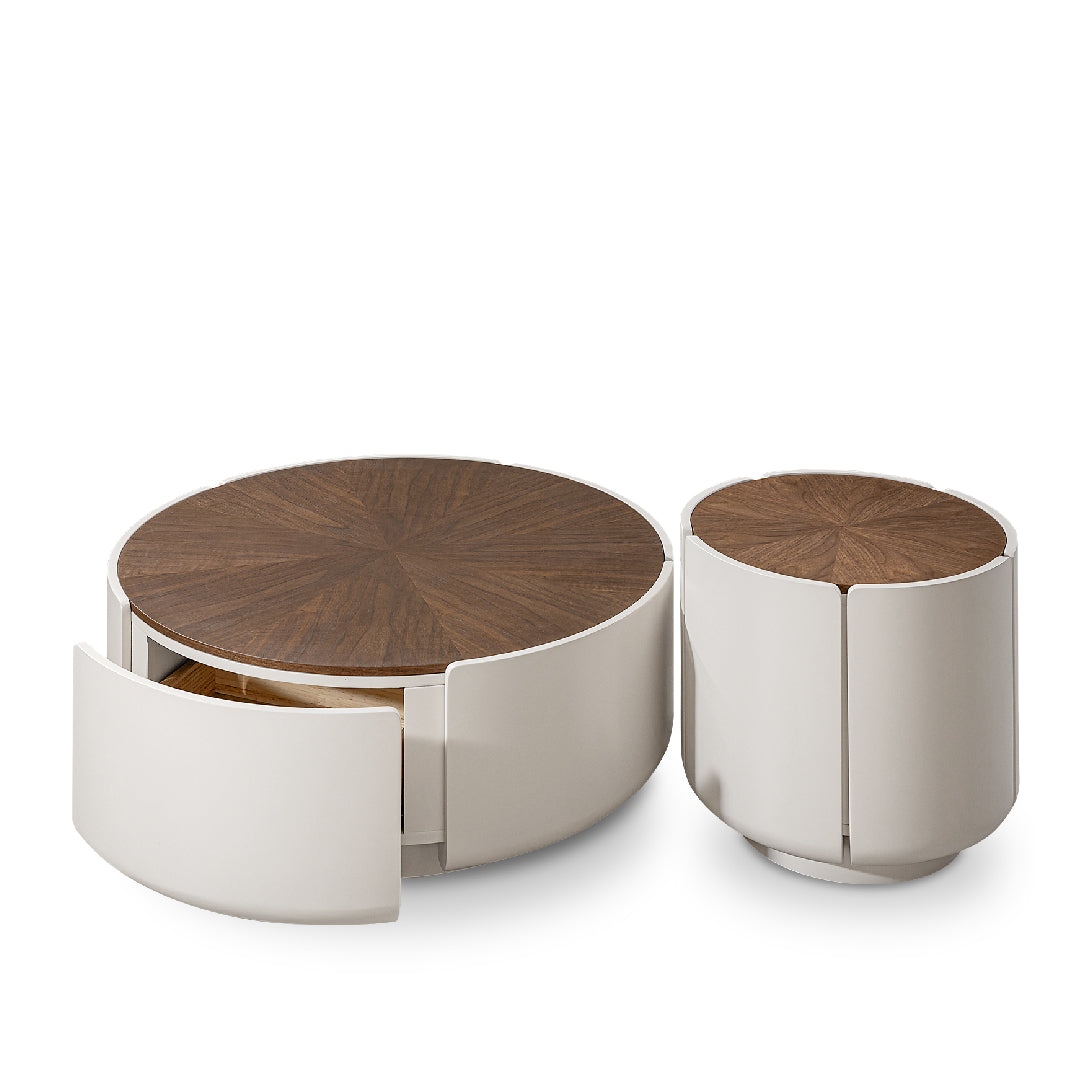 ELOWEN Wood Coffee Table Set