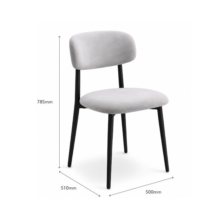 ETHAN Extendable Dining Set Grey