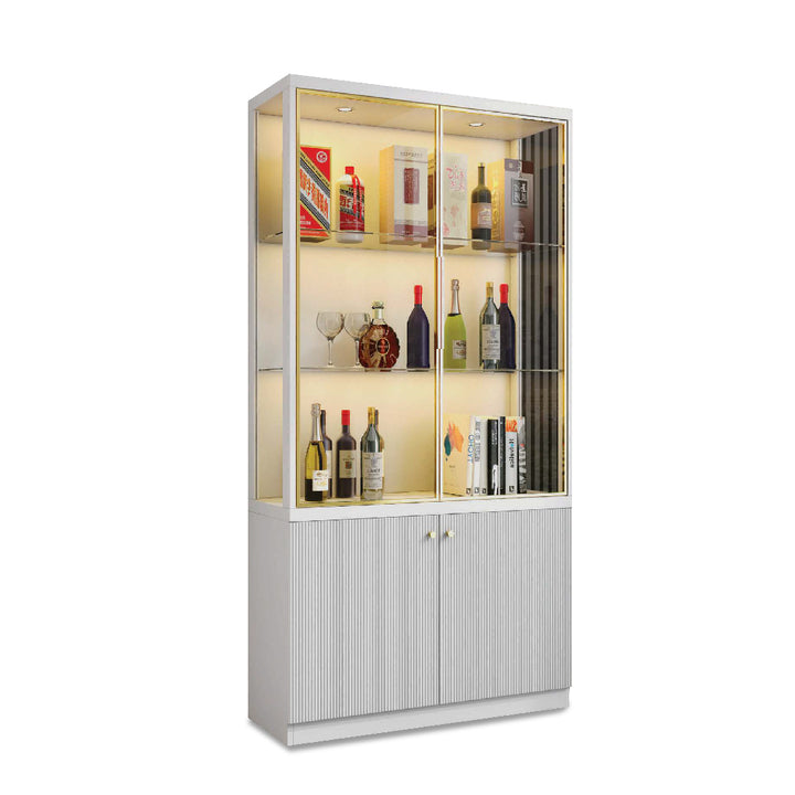 ETTA Display Cabinet Glass with Storage