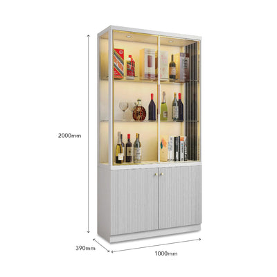 ETTA Display Cabinet Glass with Storage