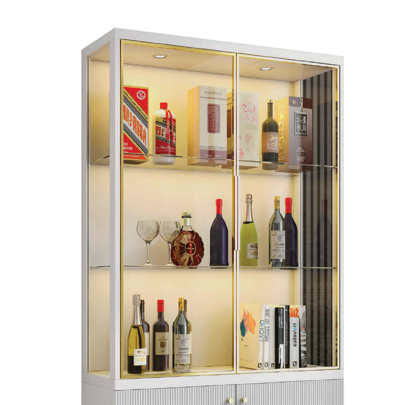 ETTA Display Cabinet Glass with Storage