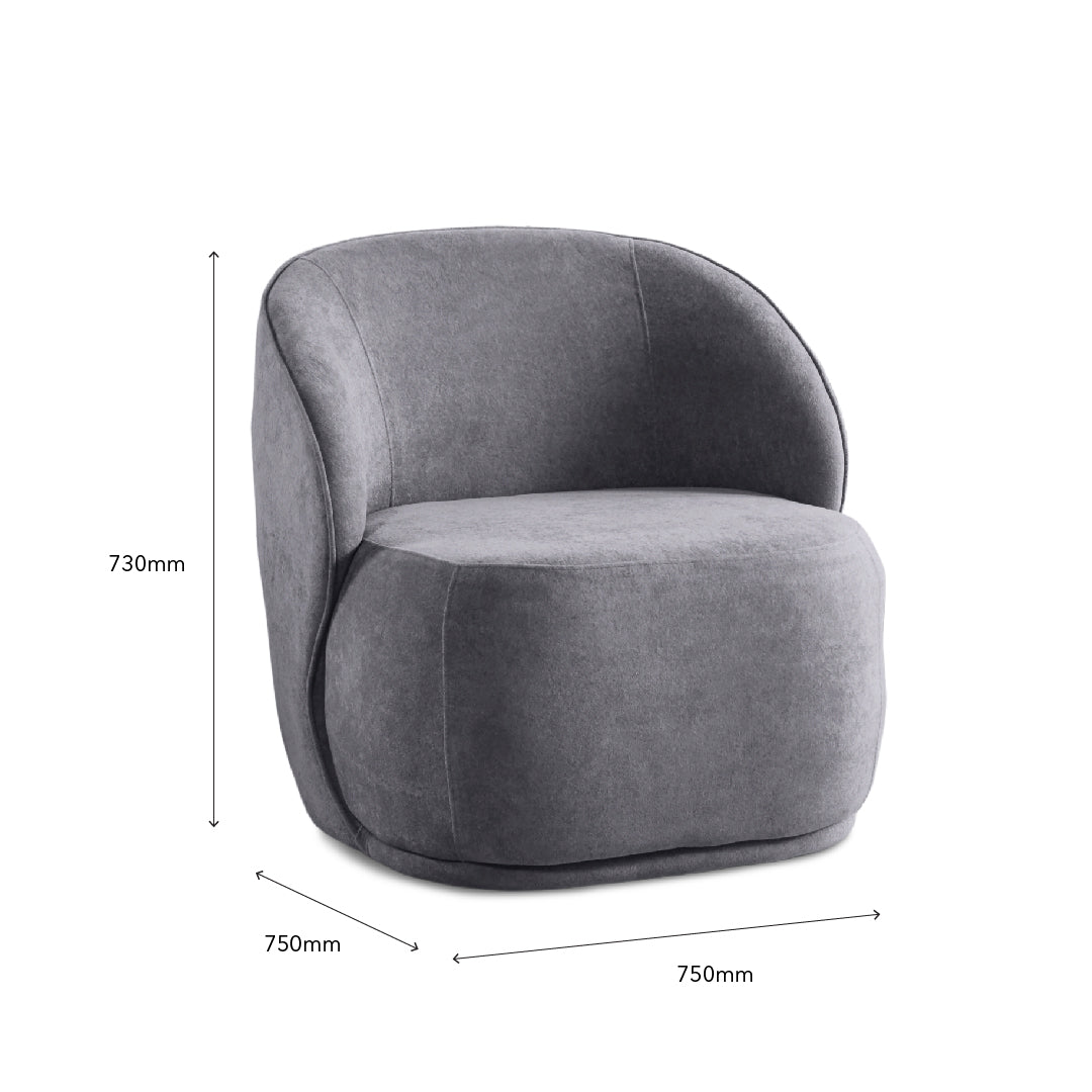 ETTORE Lounge Chair Grey
