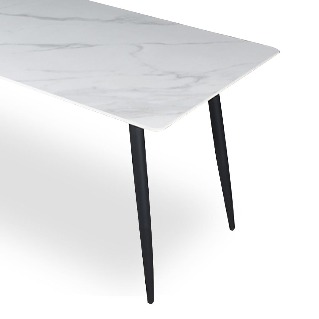 FIANNO II White Ceramic Dining Set